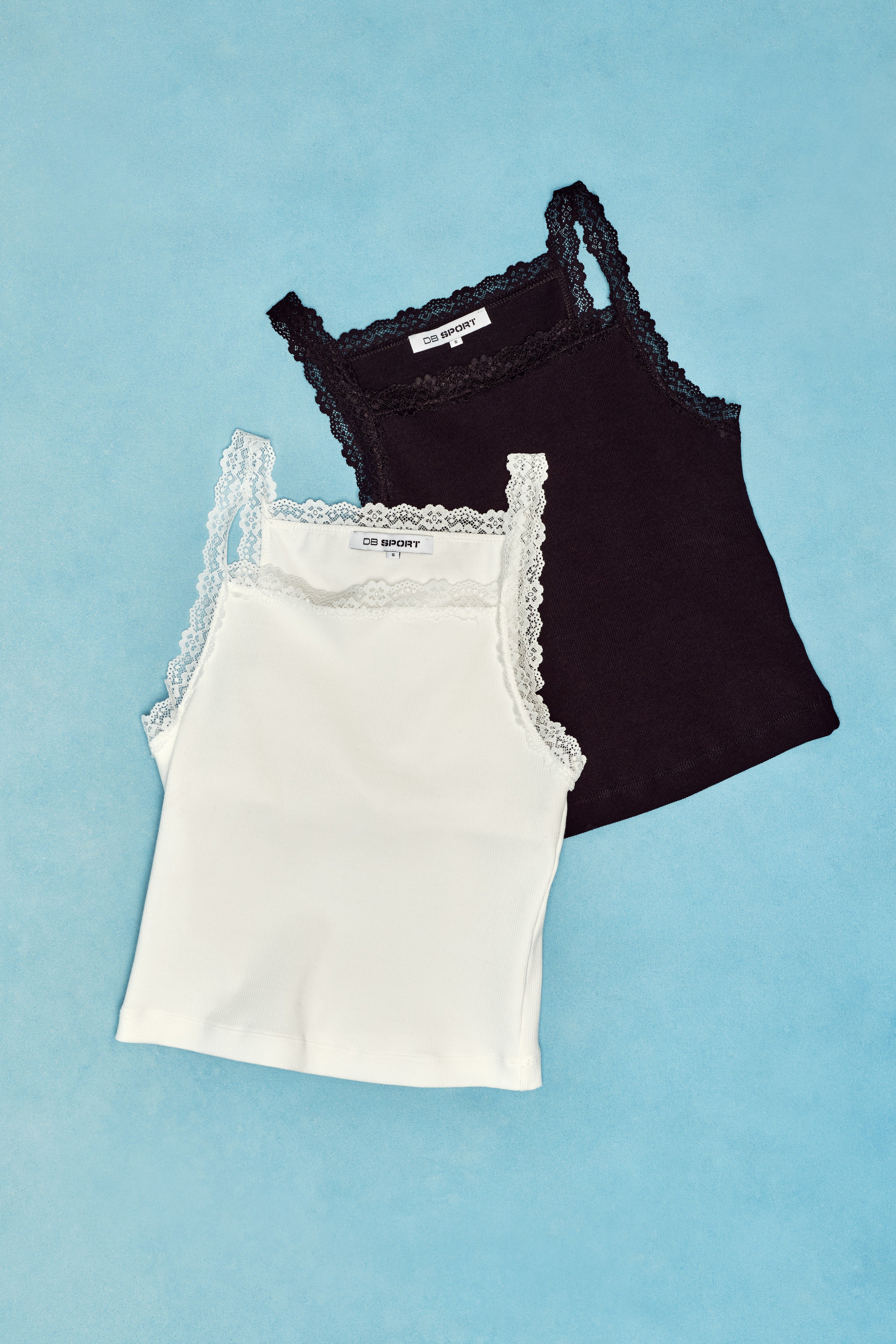 Mia Lace Tank - Soft White