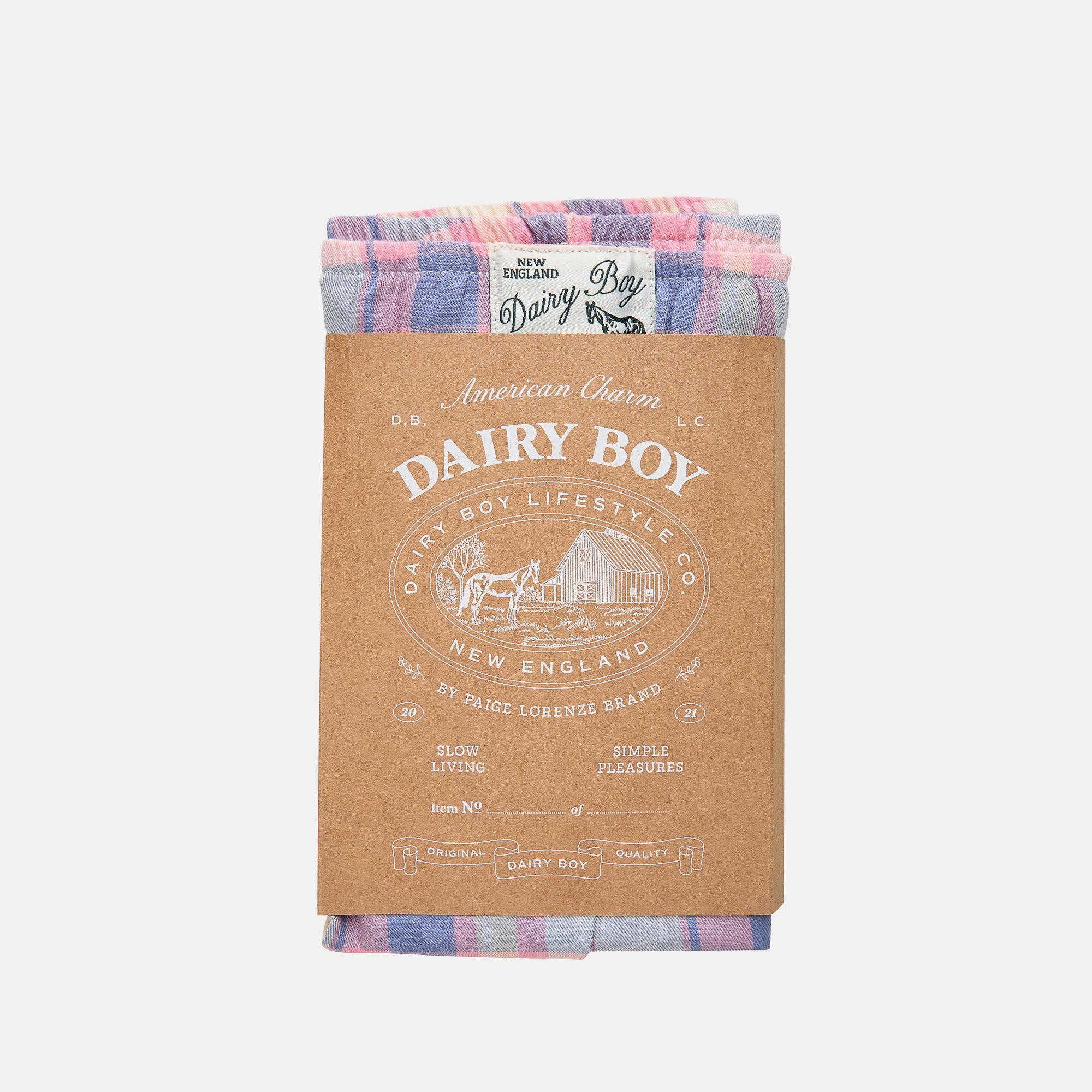 Garden Bed Boxer Shorts - Country Check